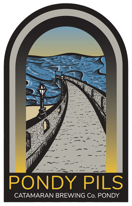 Pondy Pils craft beer from Catamaran Brewing Co., Pondy